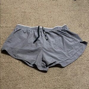 Nike Gray Athletic Shorts with Elastic Waistband
